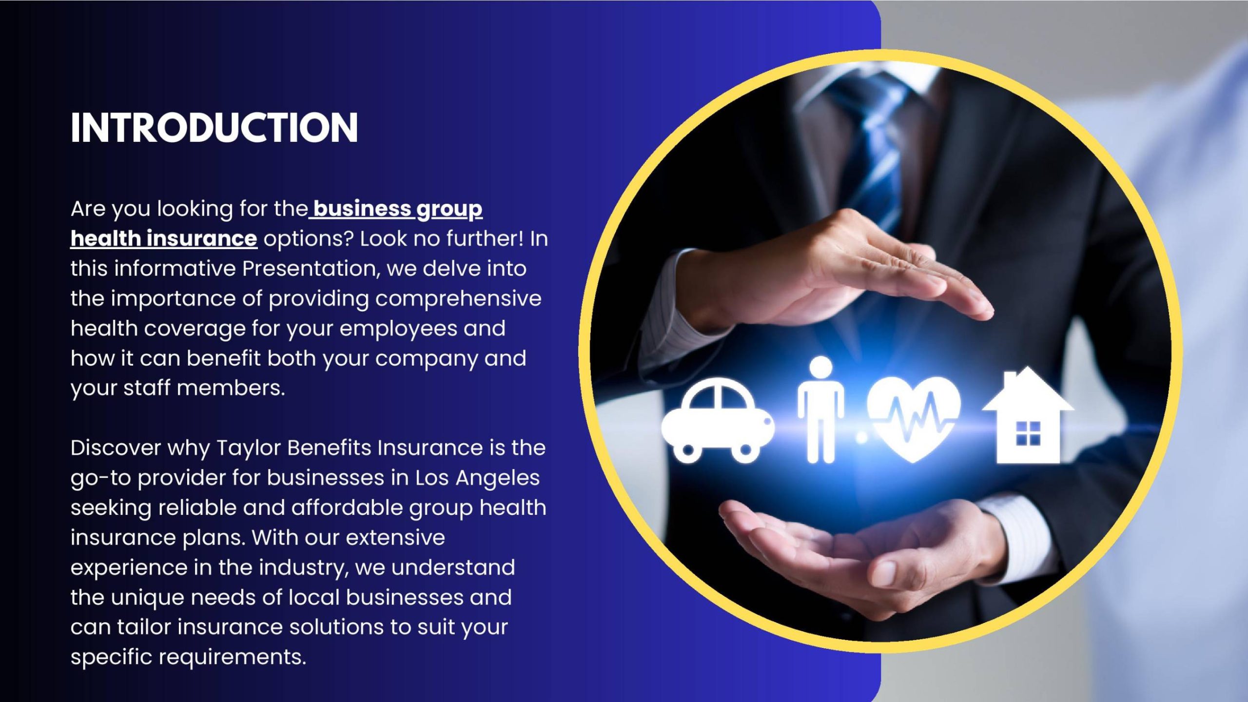 Business Group Health Insurance  Taylor Benefits Insurance Agency